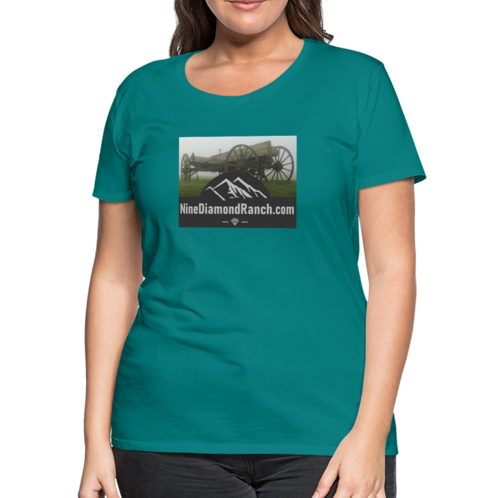 Women’s Nine Diamond Ranch com - teal
