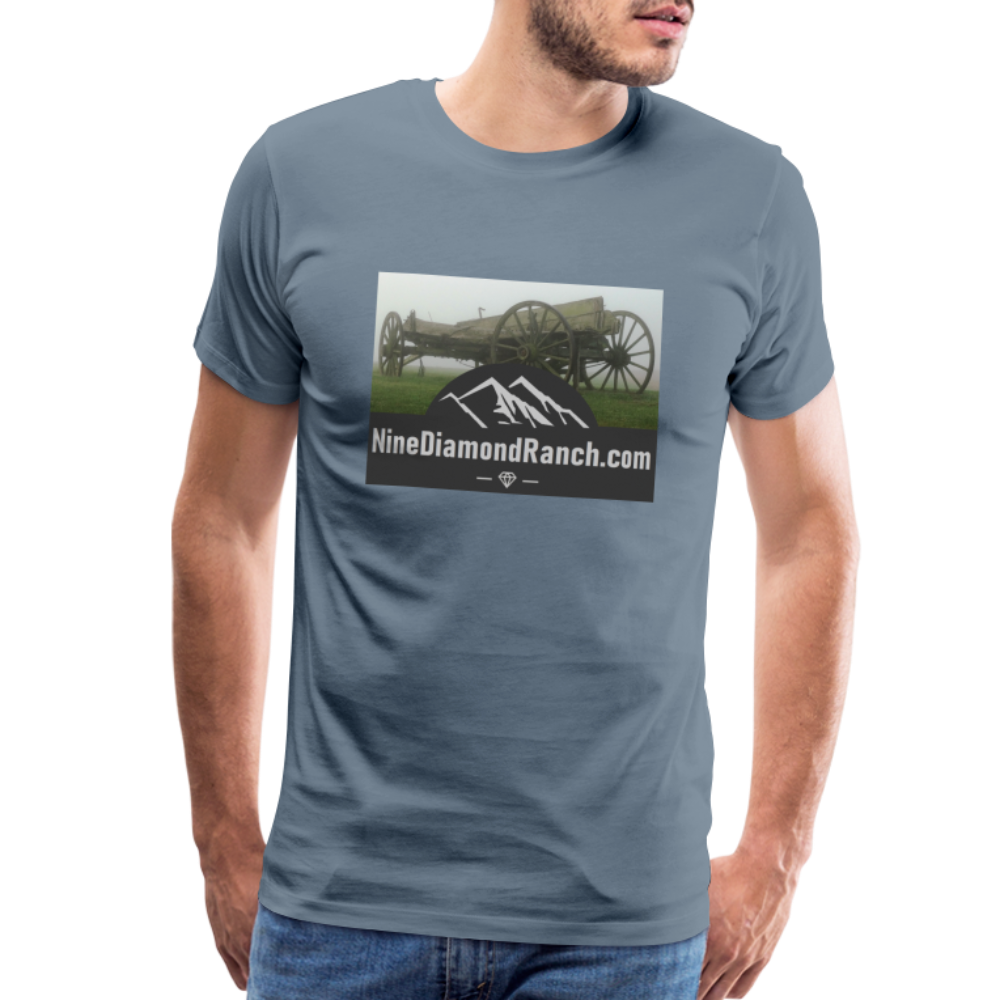 Men's Nine Diamond Ranch com - steel blue