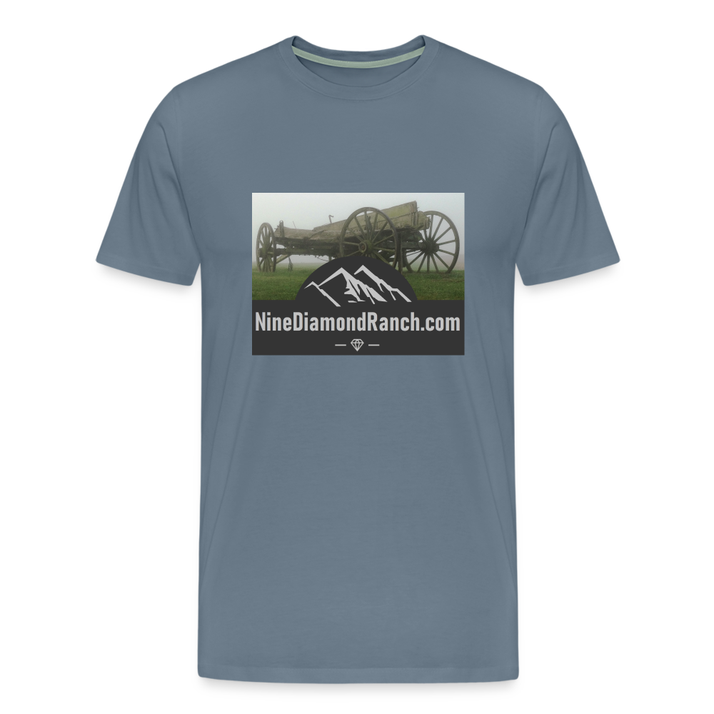 Men's Nine Diamond Ranch com - steel blue