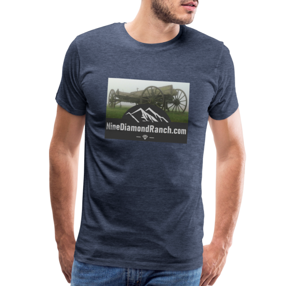Men's Nine Diamond Ranch com - heather blue