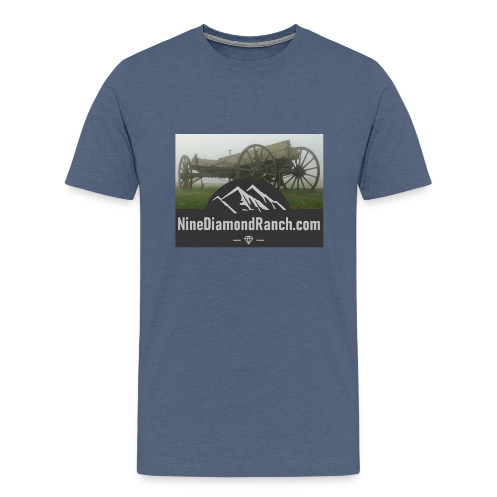 Men's Nine Diamond Ranch com - heather blue