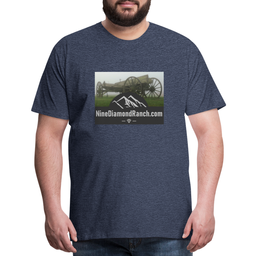 Men's Nine Diamond Ranch com - heather blue