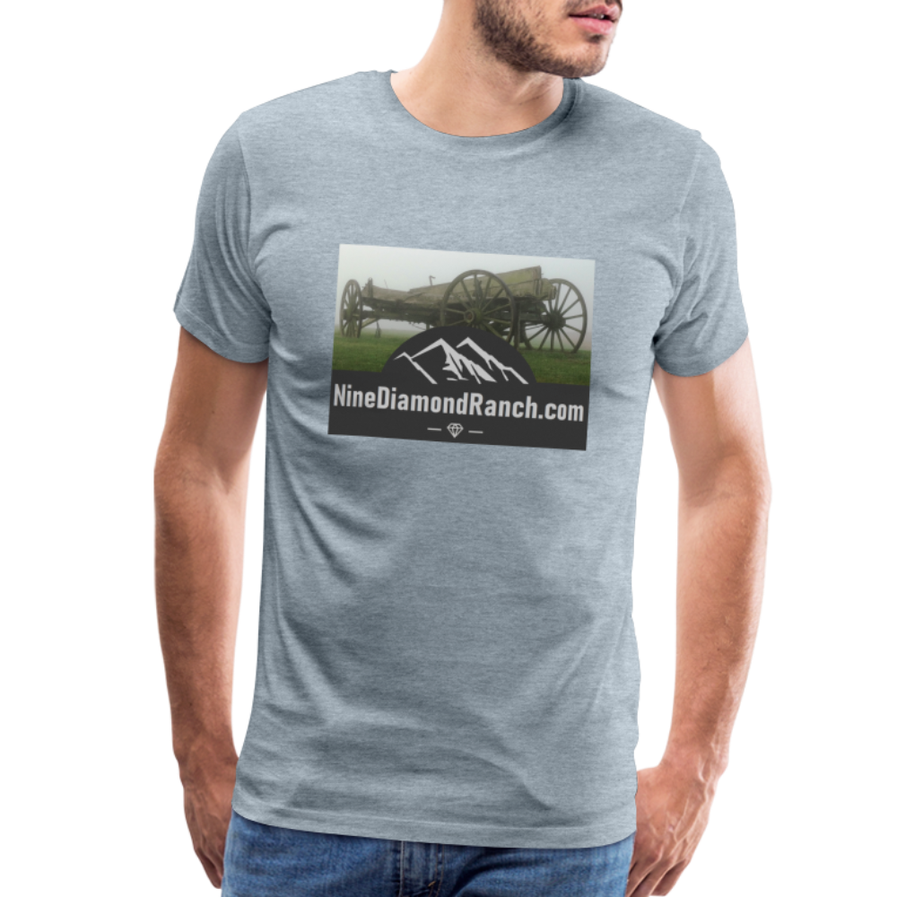 Men's Nine Diamond Ranch com - heather ice blue