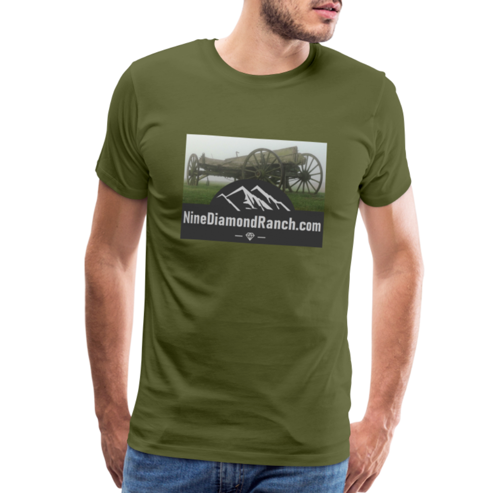 Men's Nine Diamond Ranch com - olive green