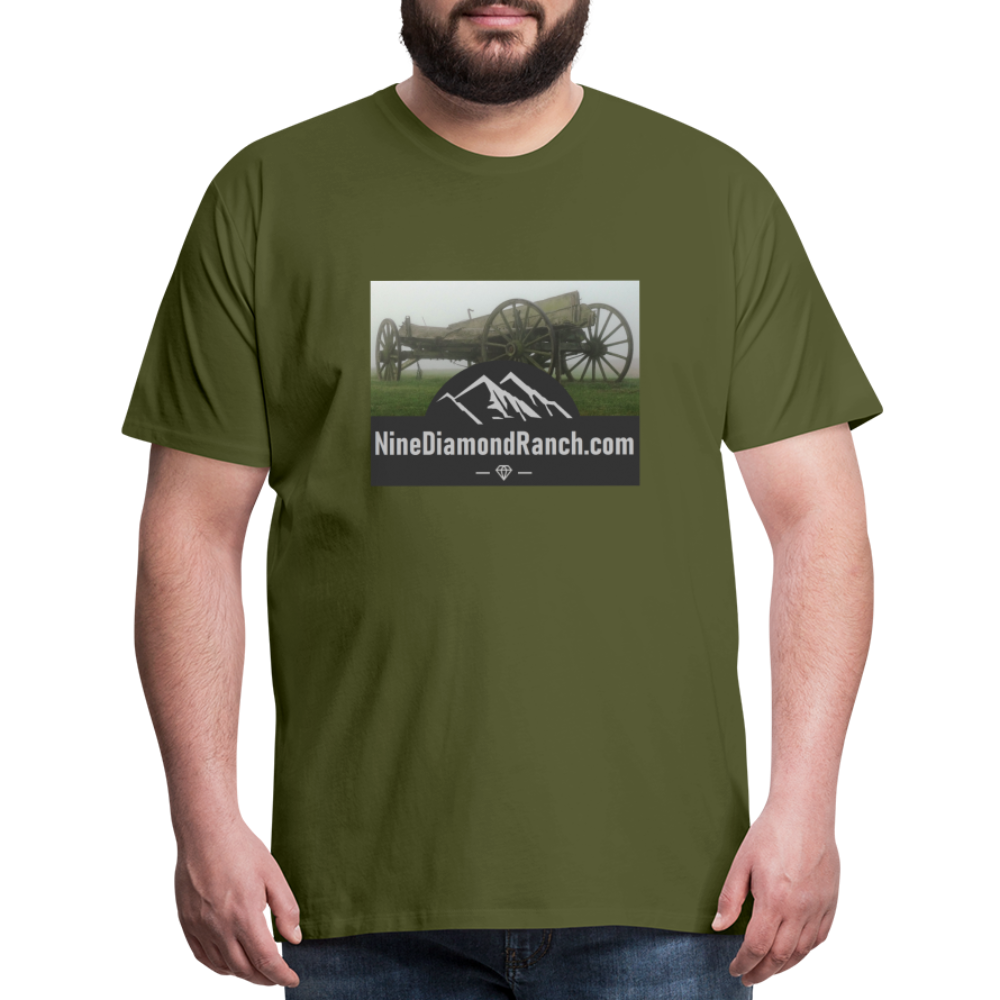 Men's Nine Diamond Ranch com - olive green