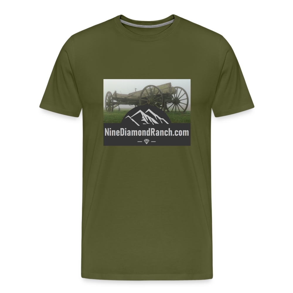 Men's Nine Diamond Ranch com - olive green