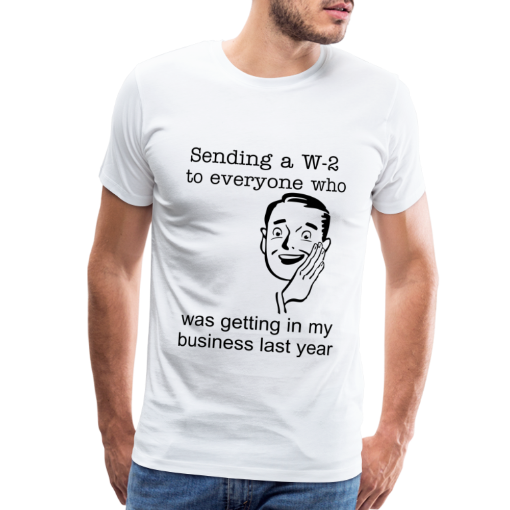 Men's Sending a W-2 - white