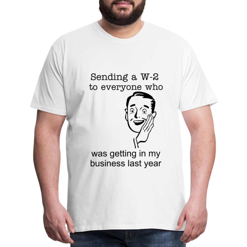 Men's Sending a W-2 - white