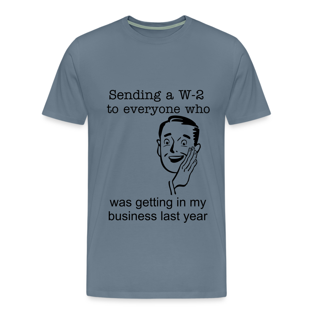 Men's Sending a W-2 - steel blue