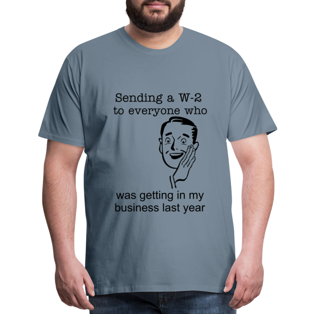 Men's Sending a W-2 - steel blue