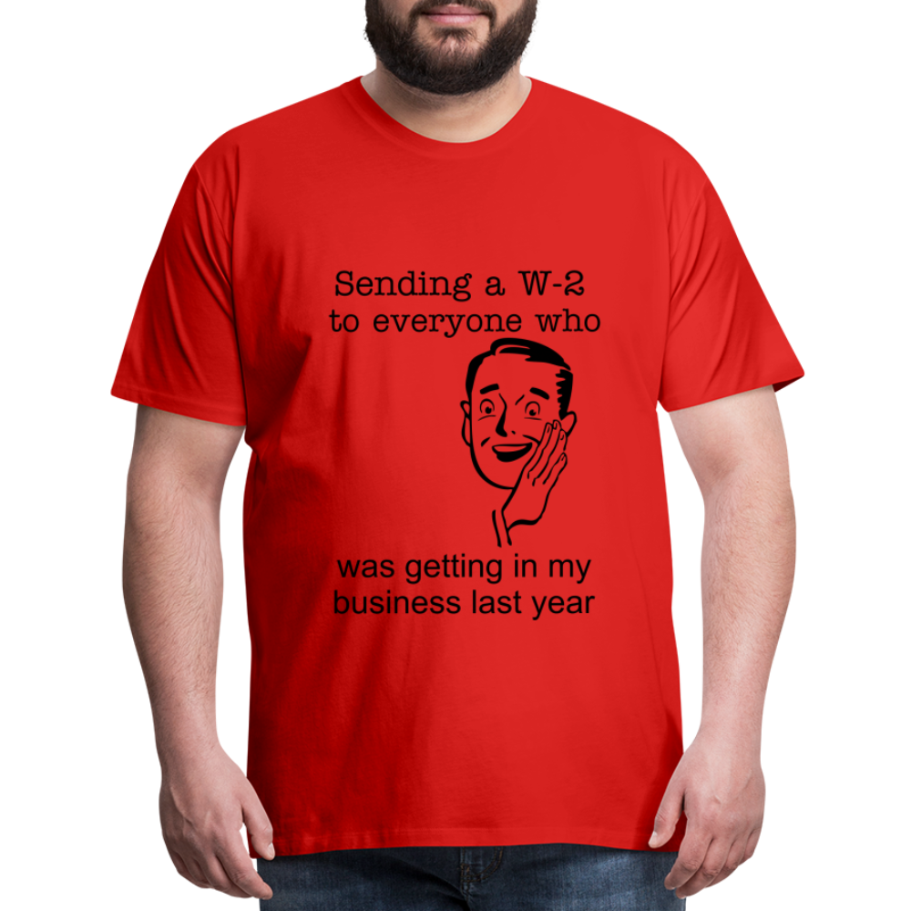 Men's Sending a W-2 - red