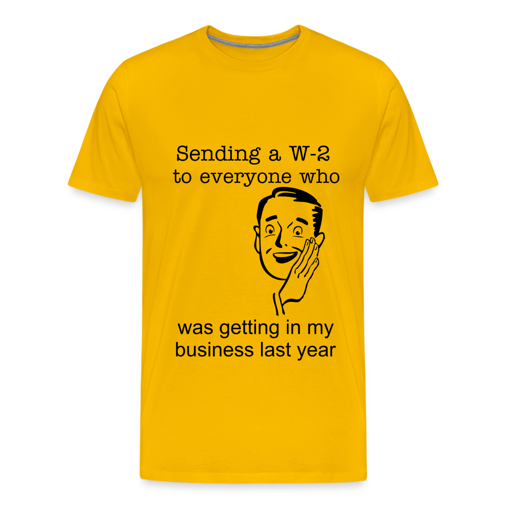 Men's Sending a W-2 - sun yellow