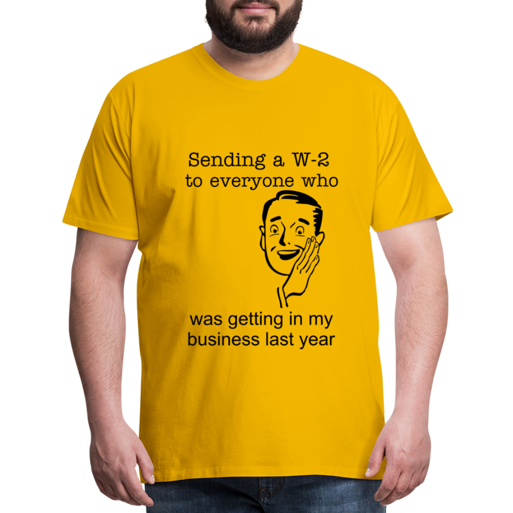 Men's Sending a W-2 - sun yellow