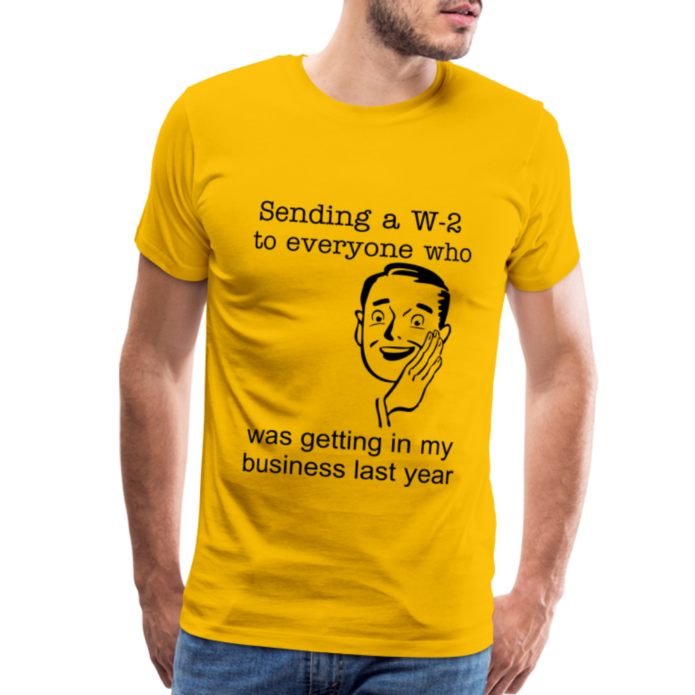 Men's Sending a W-2 - sun yellow
