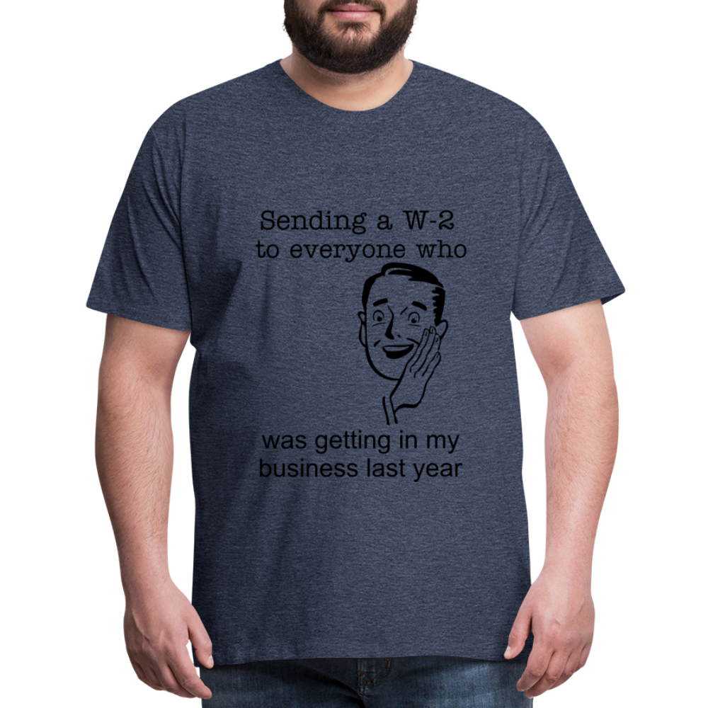 Men's Sending a W-2 - heather blue