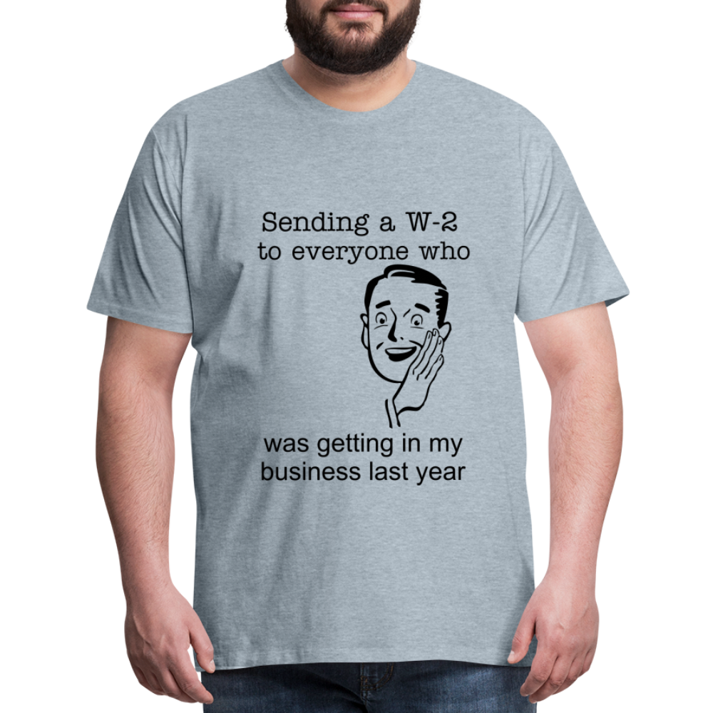 Men's Sending a W-2 - heather ice blue