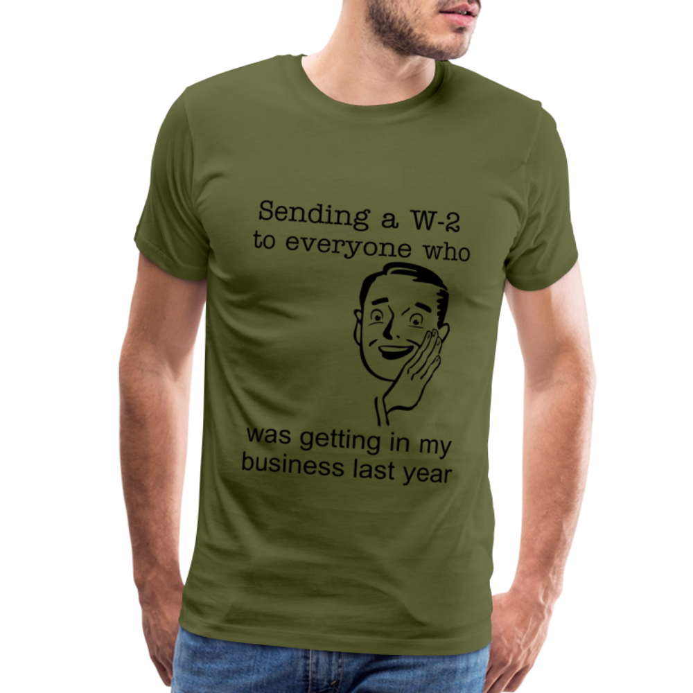 Men's Sending a W-2 - olive green