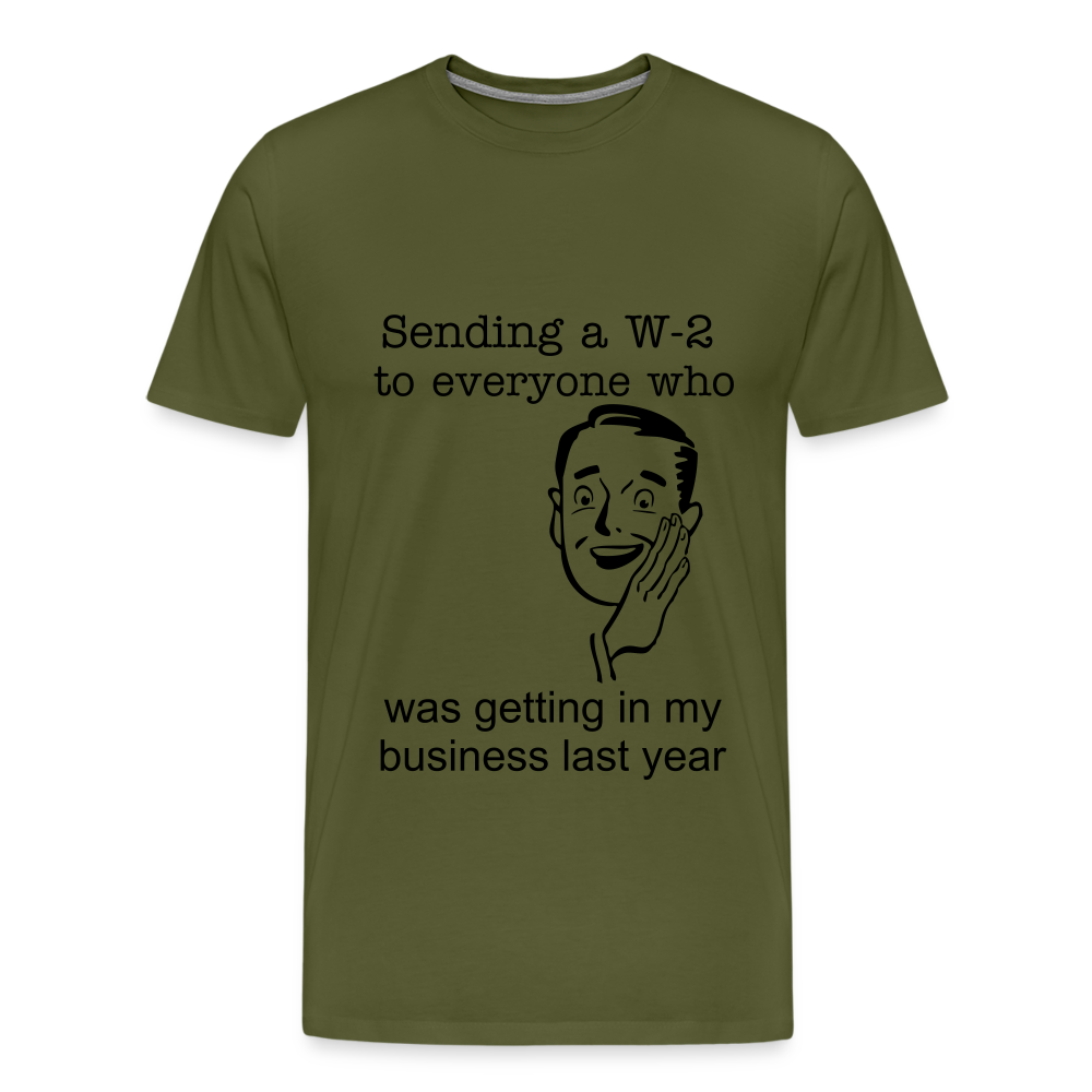 Men's Sending a W-2 - olive green