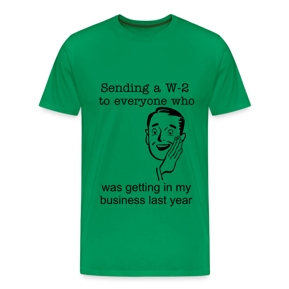 Men's Sending a W-2 - kelly green
