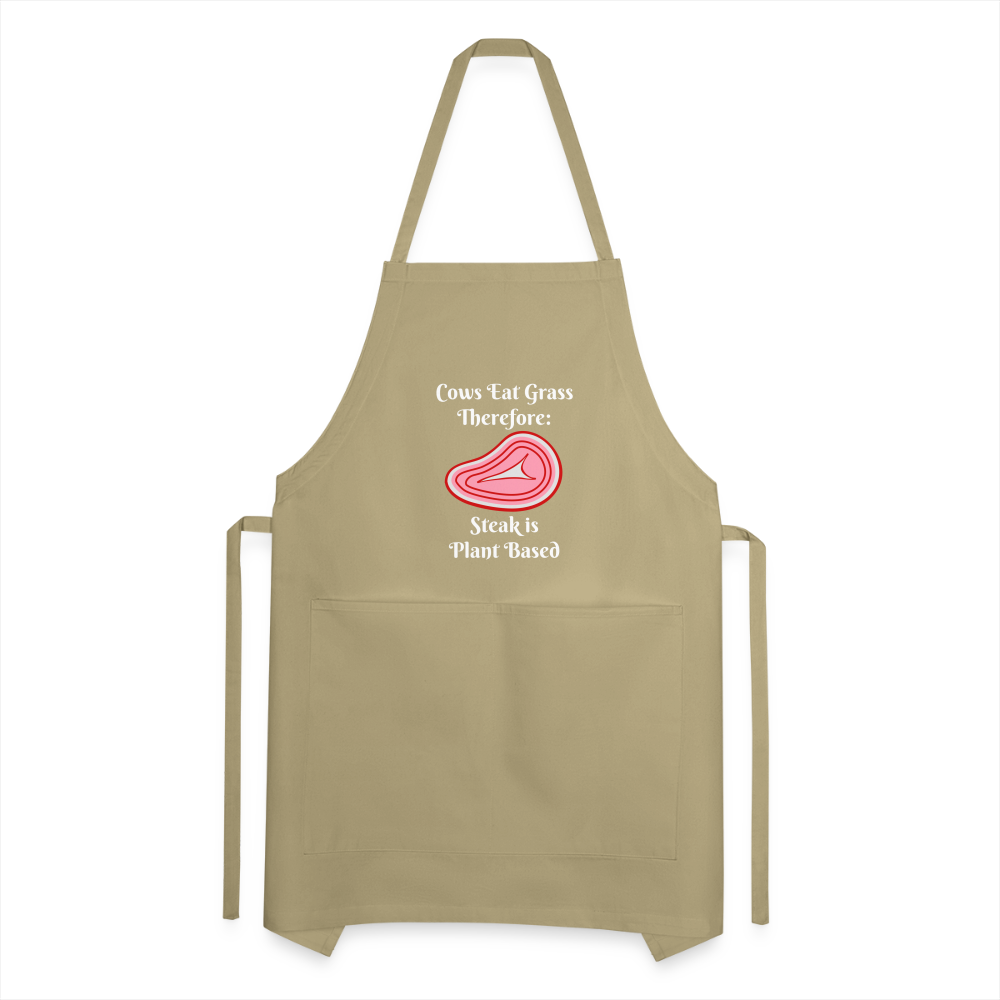 Apron Grill Master Cows Eat Grass Therefore - khaki