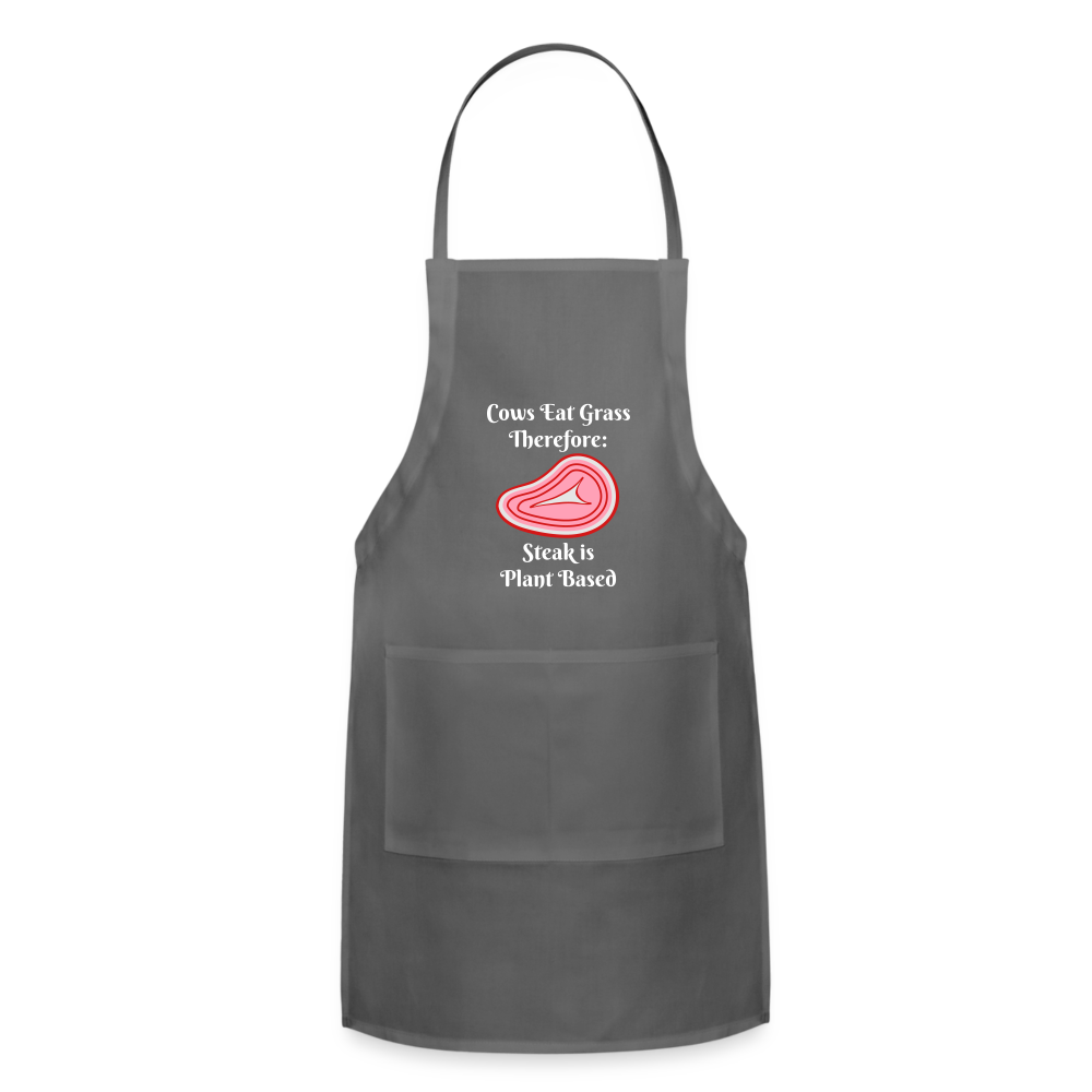 Apron Grill Master Cows Eat Grass Therefore - charcoal