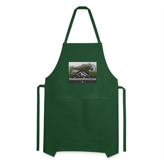Apron Grill Master, NineDiamondRanch - forest green