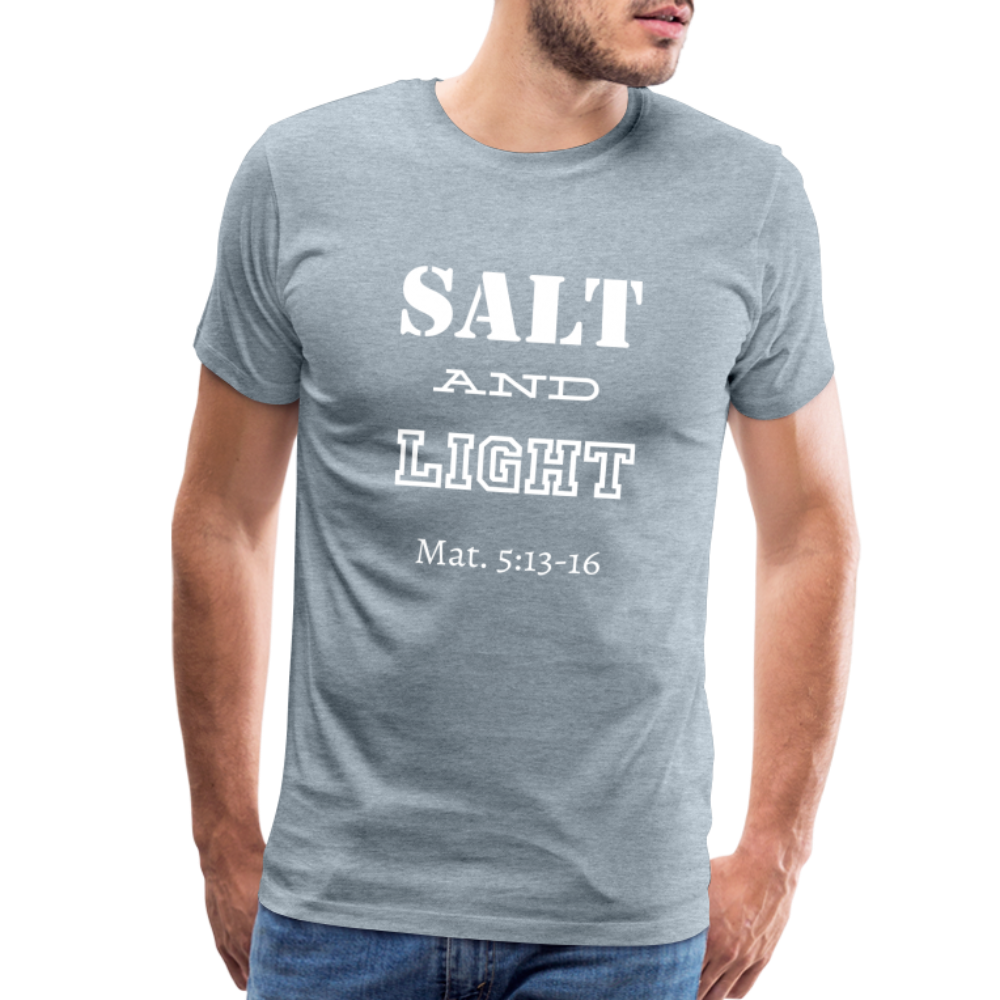 Men's Salt and Light - heather ice blue