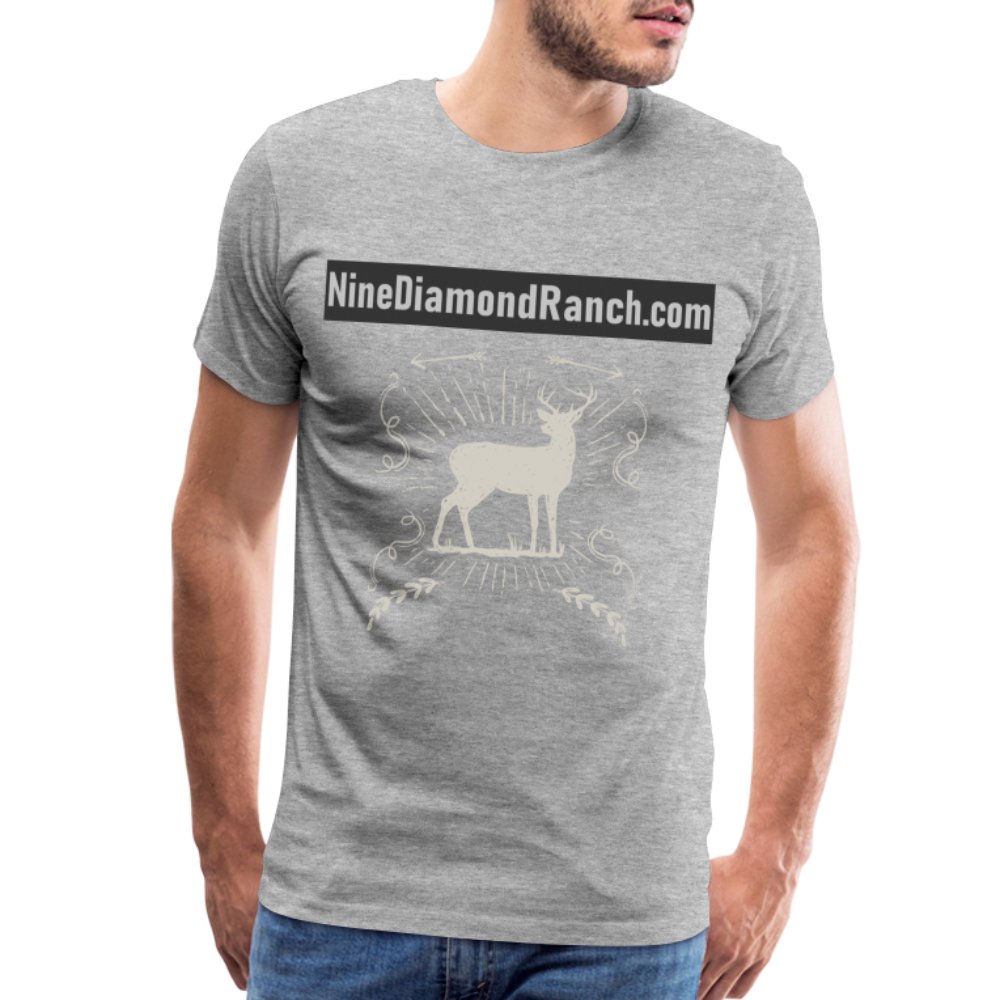 Men's Nine Diamond Ranch com Deer - heather gray