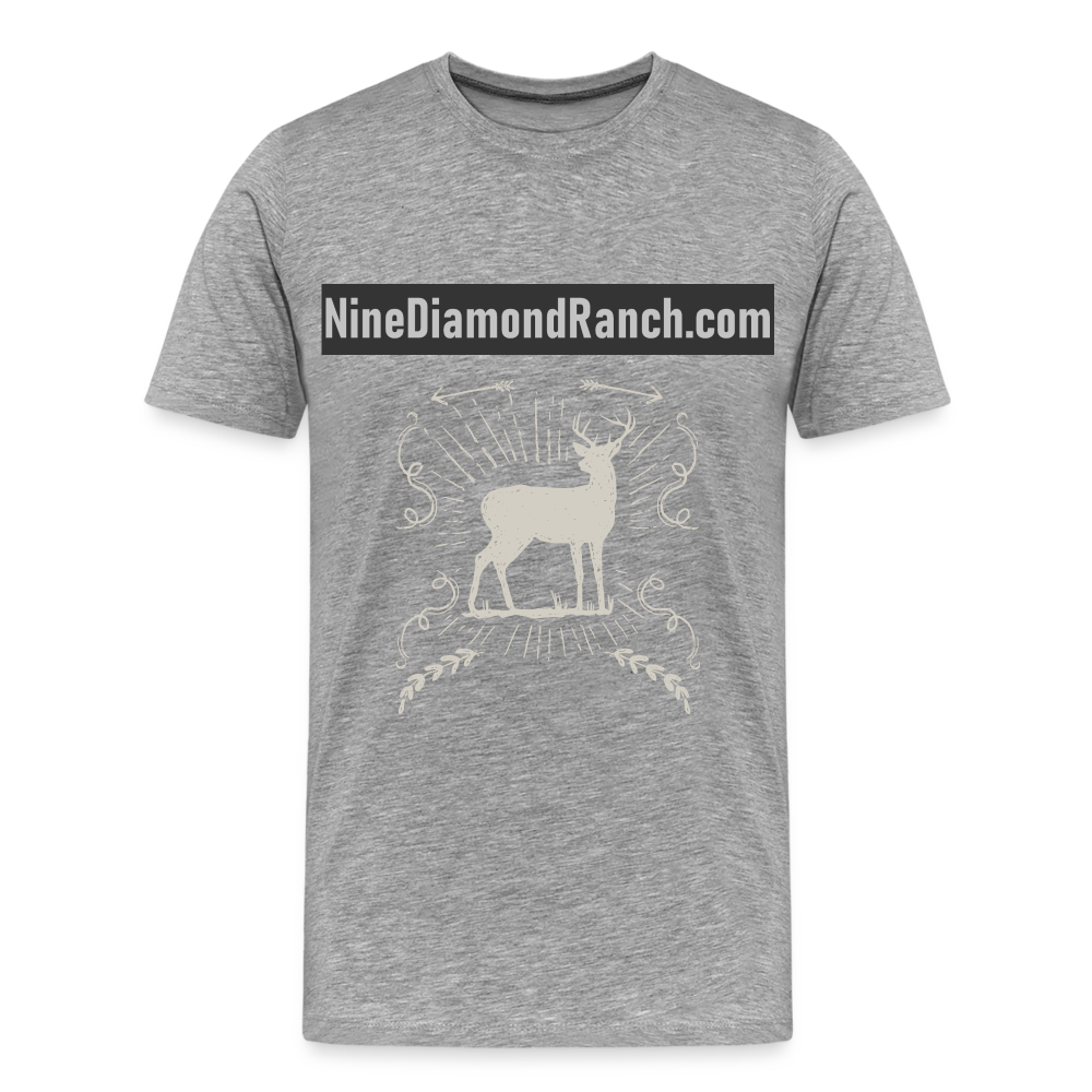 Men's Nine Diamond Ranch com Deer - heather gray