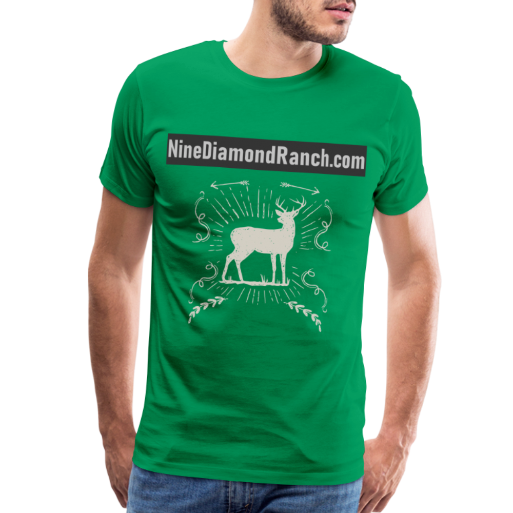 Men's Nine Diamond Ranch com Deer - kelly green