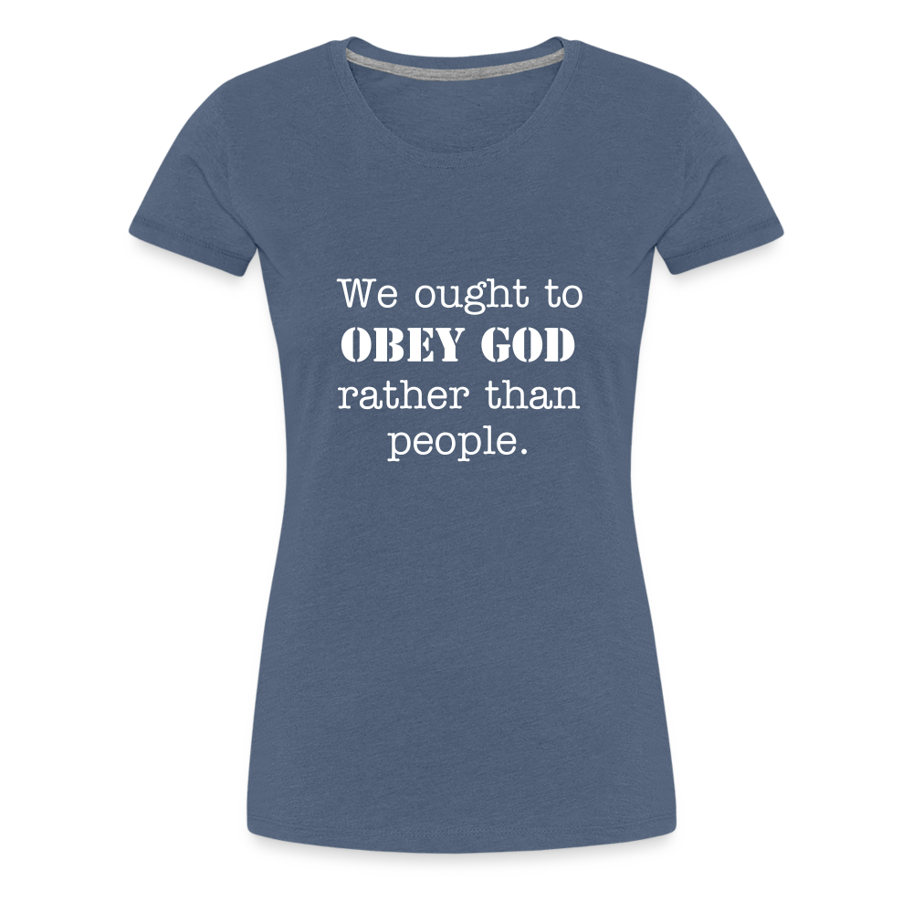 Women's We Ought to - heather blue