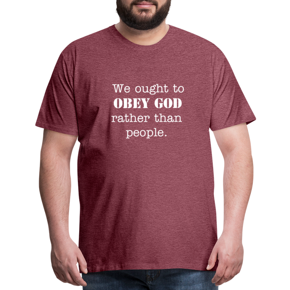 Men's We Ought to - heather burgundy