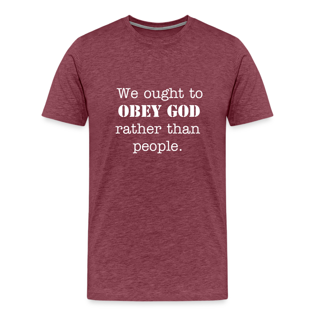 Men's We Ought to - heather burgundy