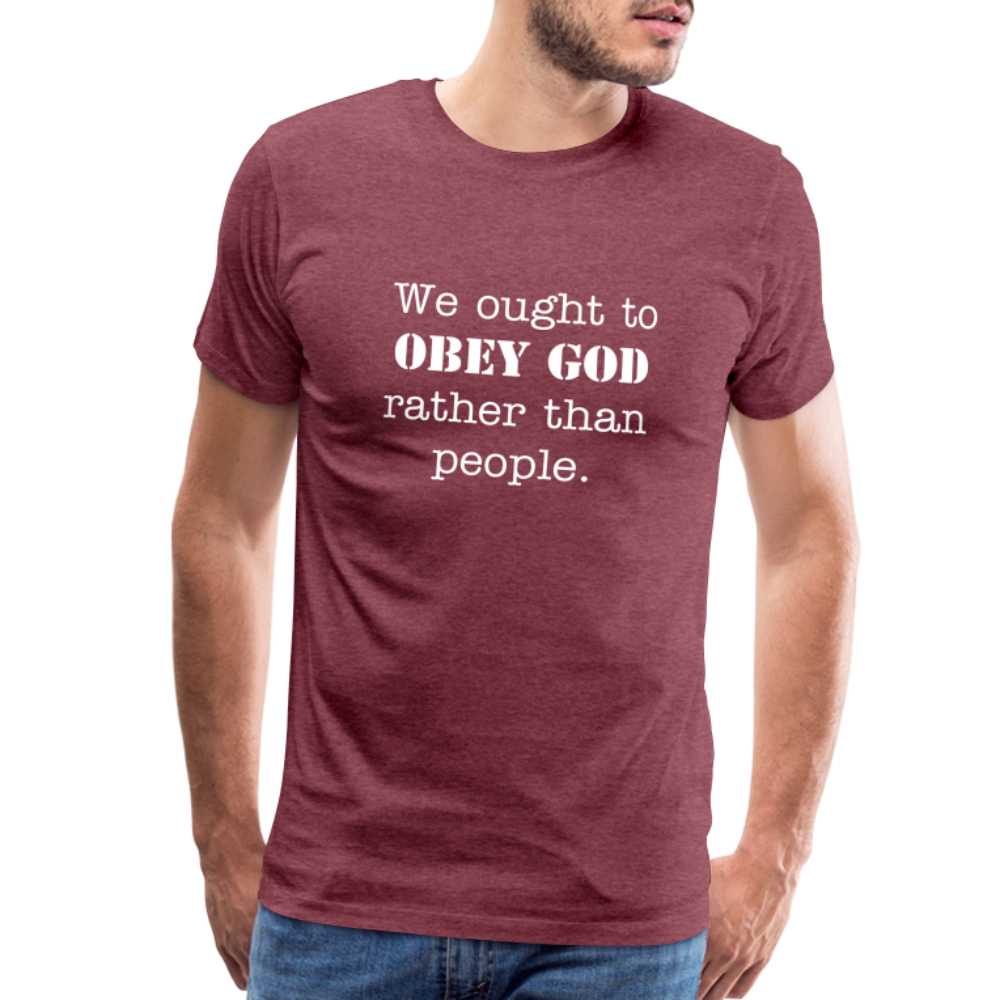 Men's We Ought to - heather burgundy