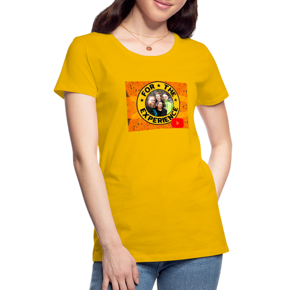 Women’s For The Experience Shirt - sun yellow