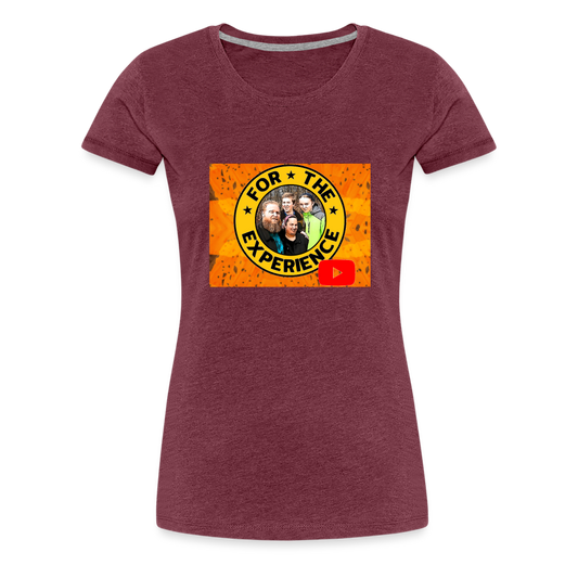 Women’s For The Experience Shirt - heather burgundy