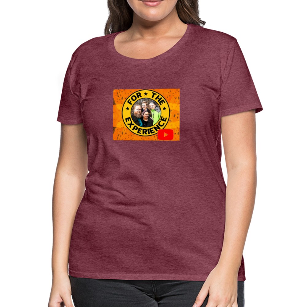 Women’s For The Experience Shirt - heather burgundy