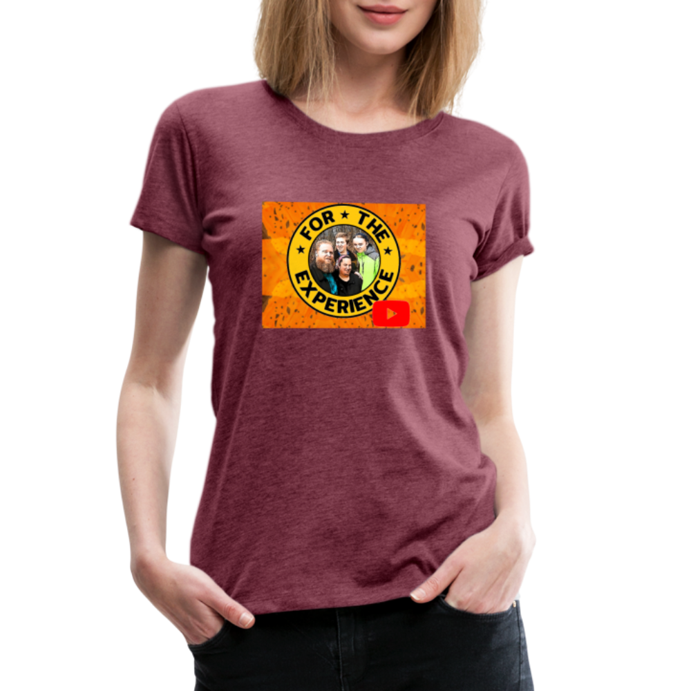 Women’s For The Experience Shirt - heather burgundy