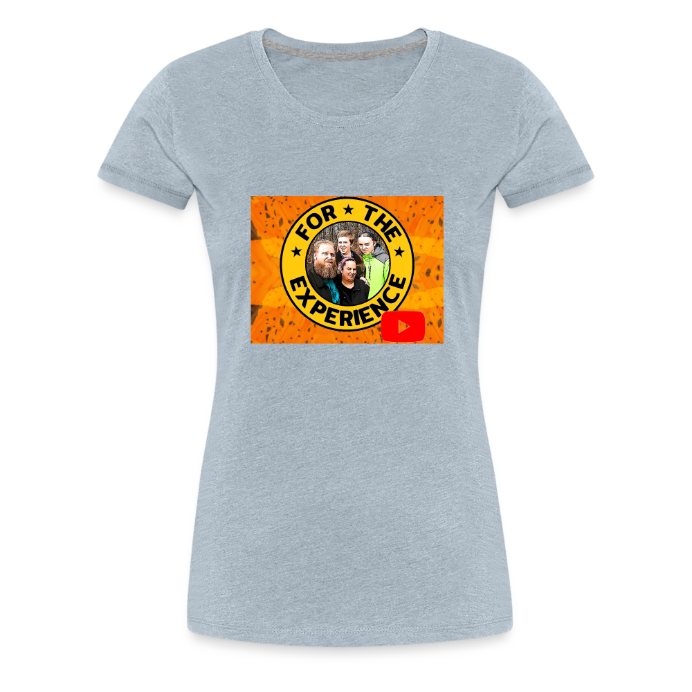 Women’s For The Experience Shirt - heather ice blue