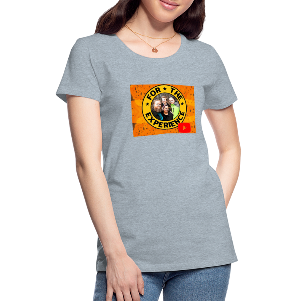 Women’s For The Experience Shirt - heather ice blue