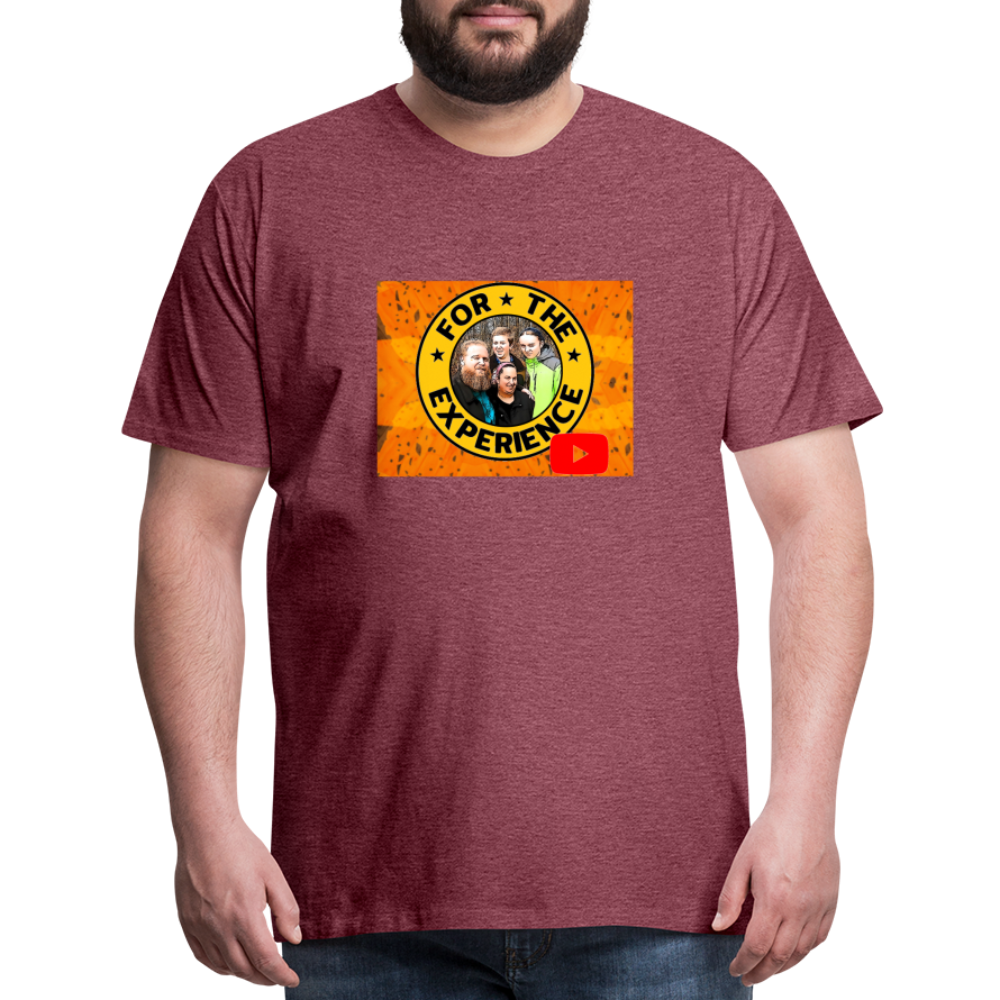 Men's For The Experience Shirt - heather burgundy