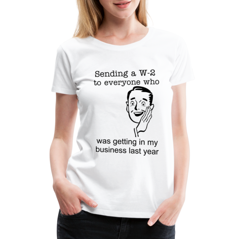 Women’s Sending a W-2 - white