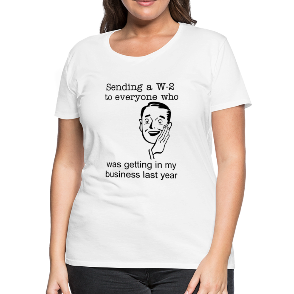 Women’s Sending a W-2 - white