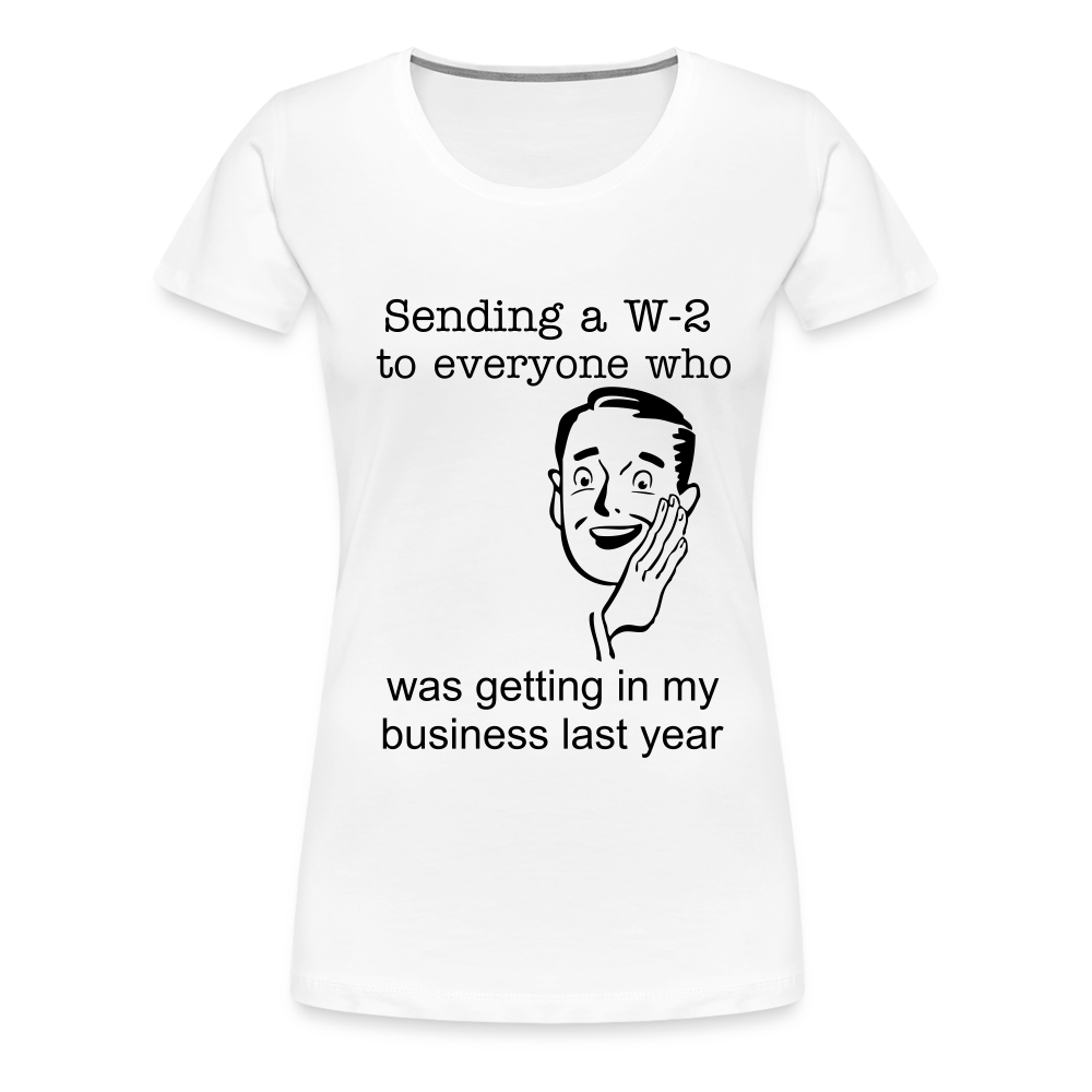 Women’s Sending a W-2 - white