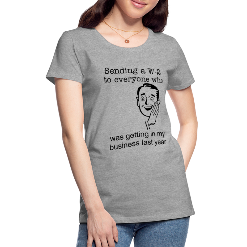 Women’s Sending a W-2 - heather gray