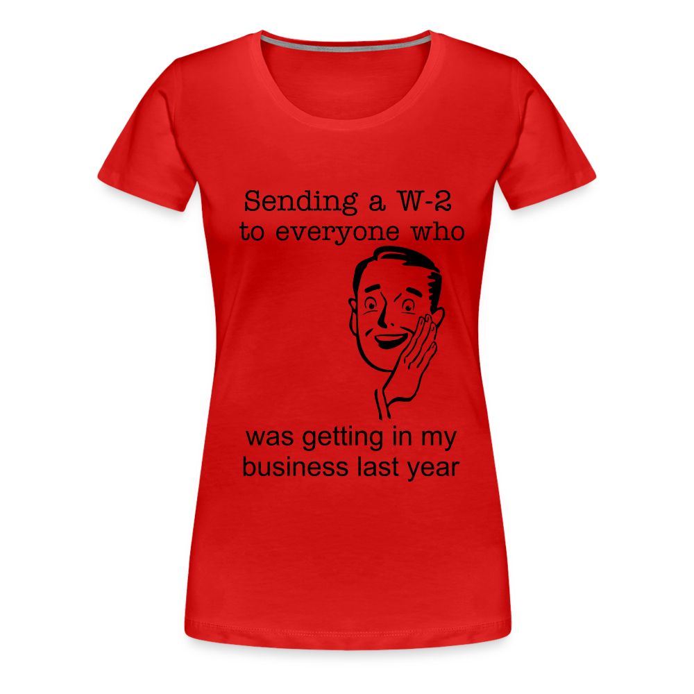 Women’s Sending a W-2 - red
