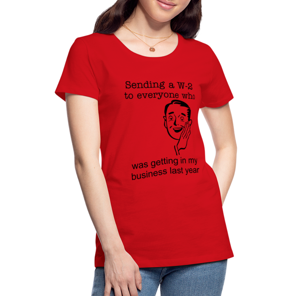 Women’s Sending a W-2 - red