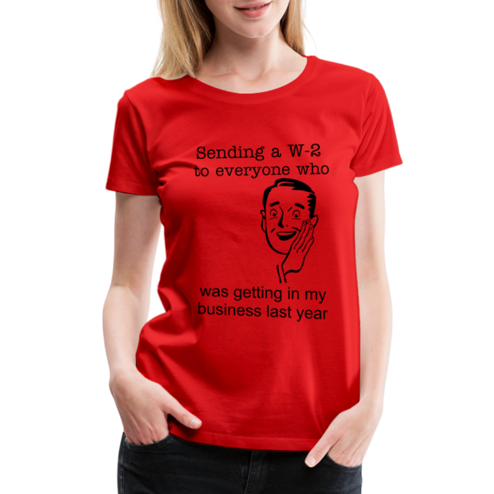 Women’s Sending a W-2 - red