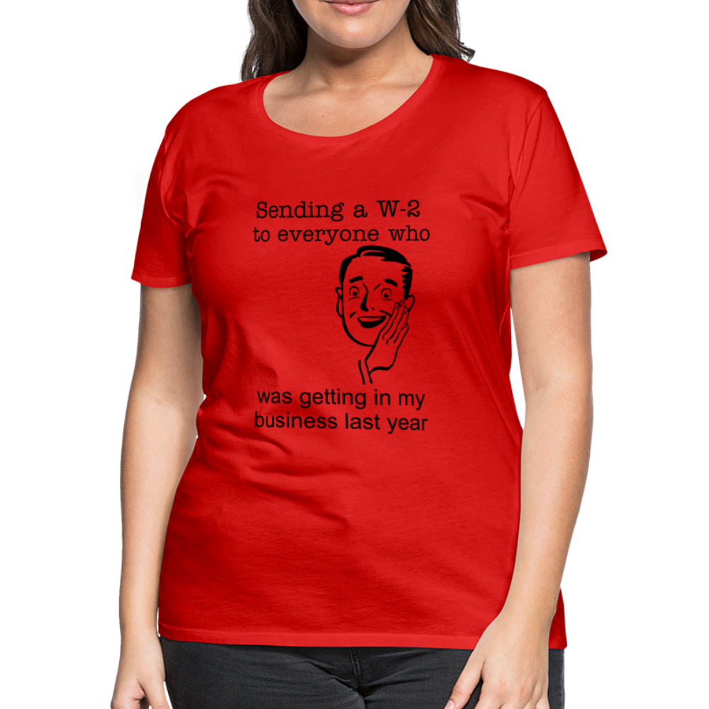 Women’s Sending a W-2 - red