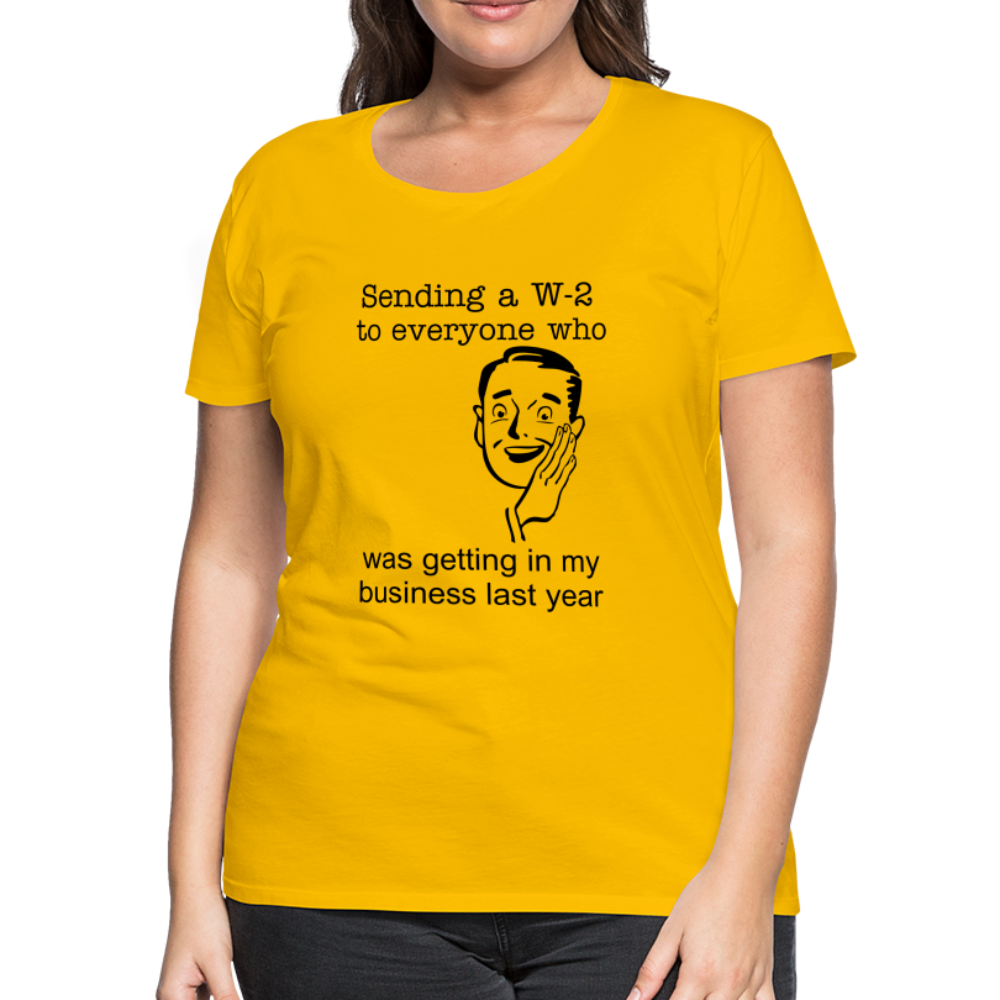 Women’s Sending a W-2 - sun yellow
